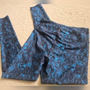 🌈Kyodan Blue Black Snakeskin Print Leggings XS